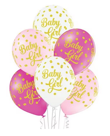 Geburtstagdeko Ballon Baby Girl