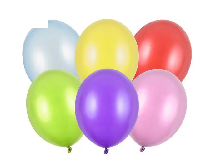 Geburtstagdeko Ballon Metallic Mix Grosspackung