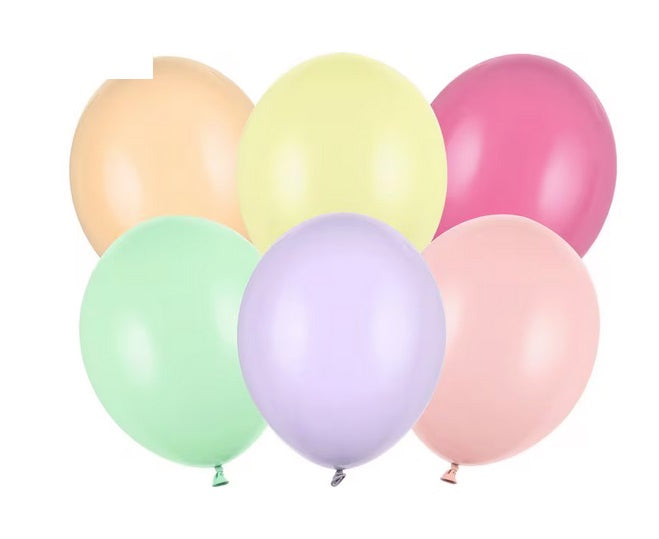 Geburtstagdeko Ballon Metallic Mix Pastell Grosspackung