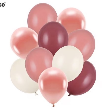 Geburtstagdeko Ballon Metallic Mix Rose
