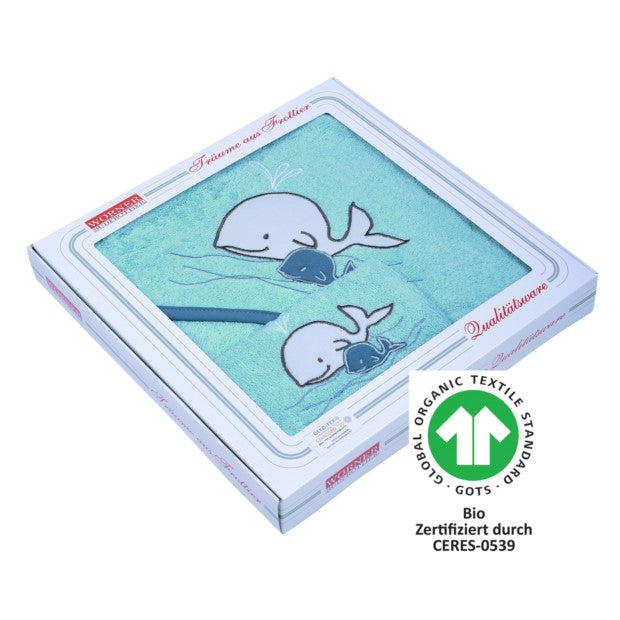 Baby Geschenk Set Wal