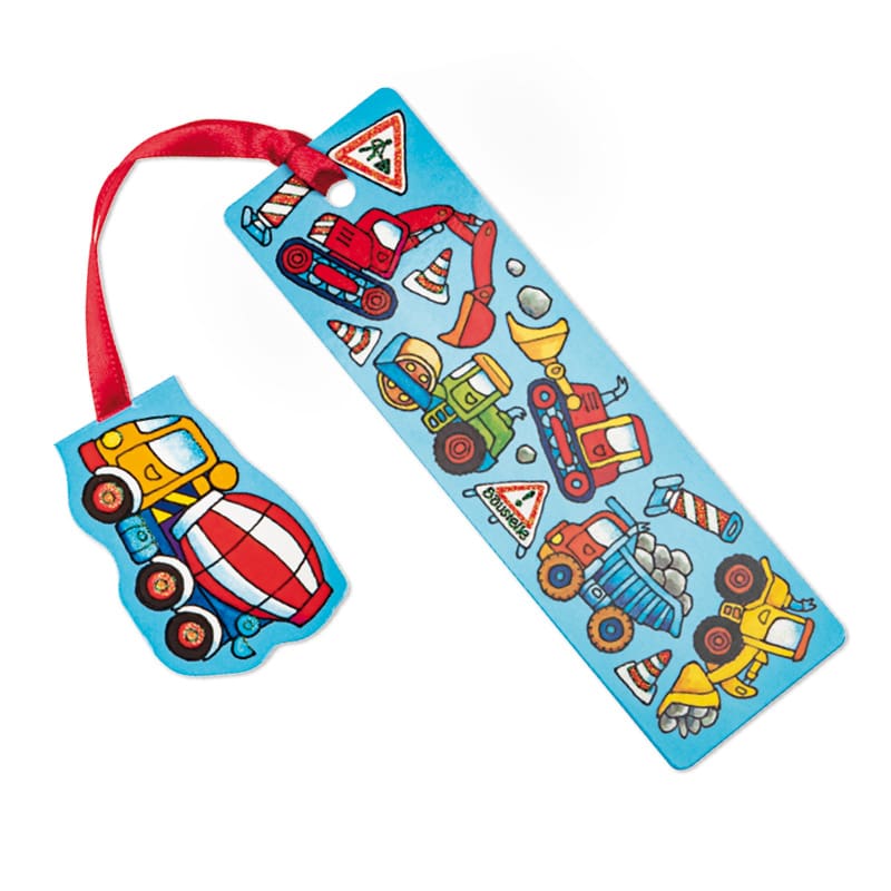 Glitzer Lesezeichen Baustelle