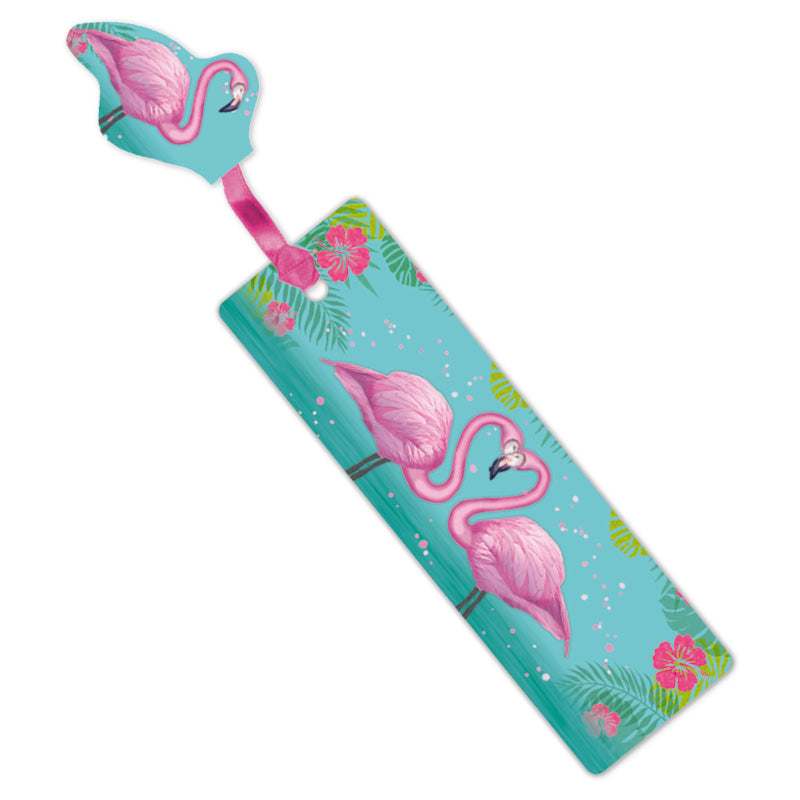 Glitzer Lesezeichen Flamingo