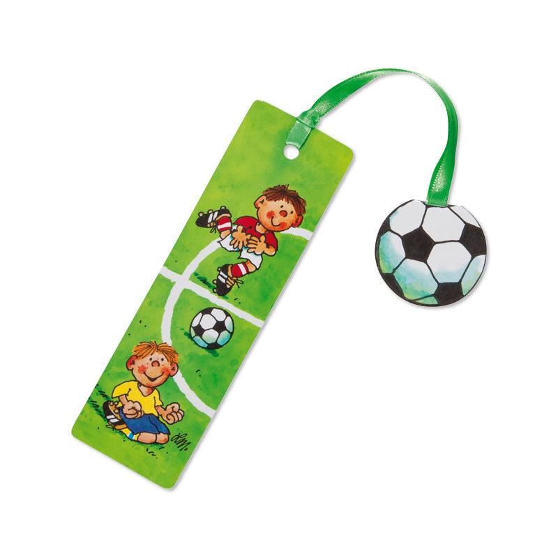 Glitzer Lesezeichen Fussball