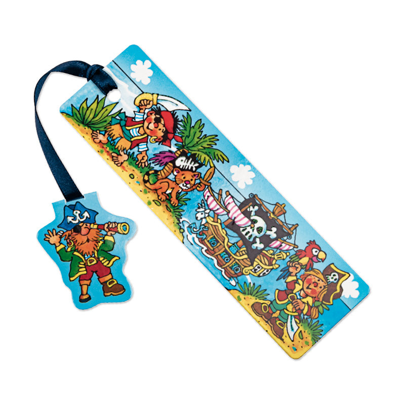 Glitzer Lesezeichen Pirat