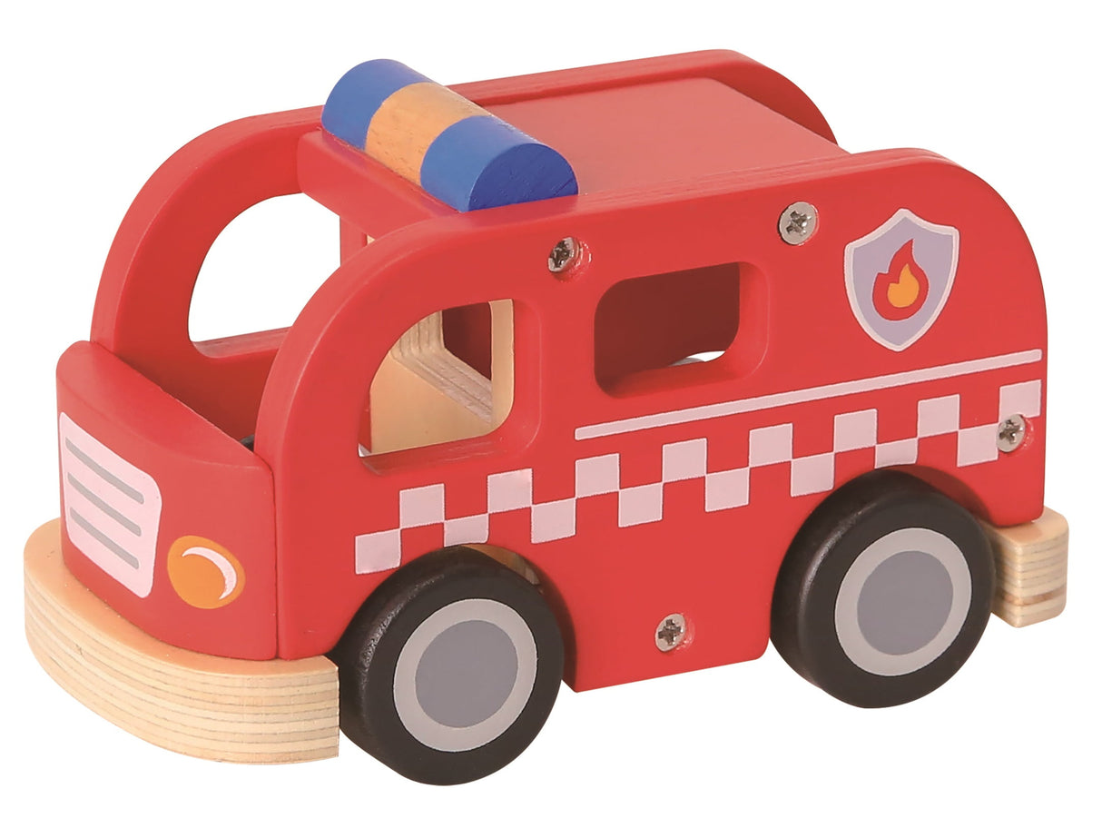 Holzspielzeug Feuerwehrauto