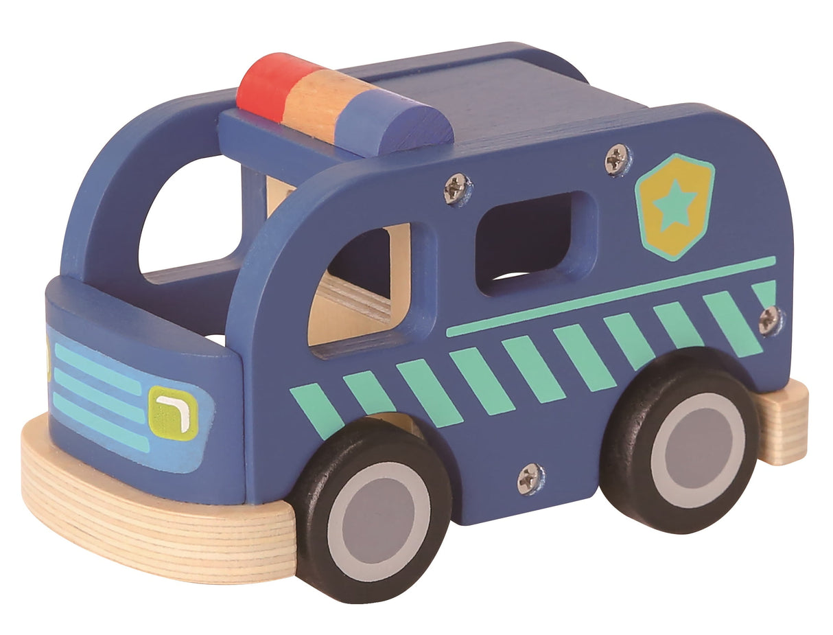 Holzspielzeug Polizeibus