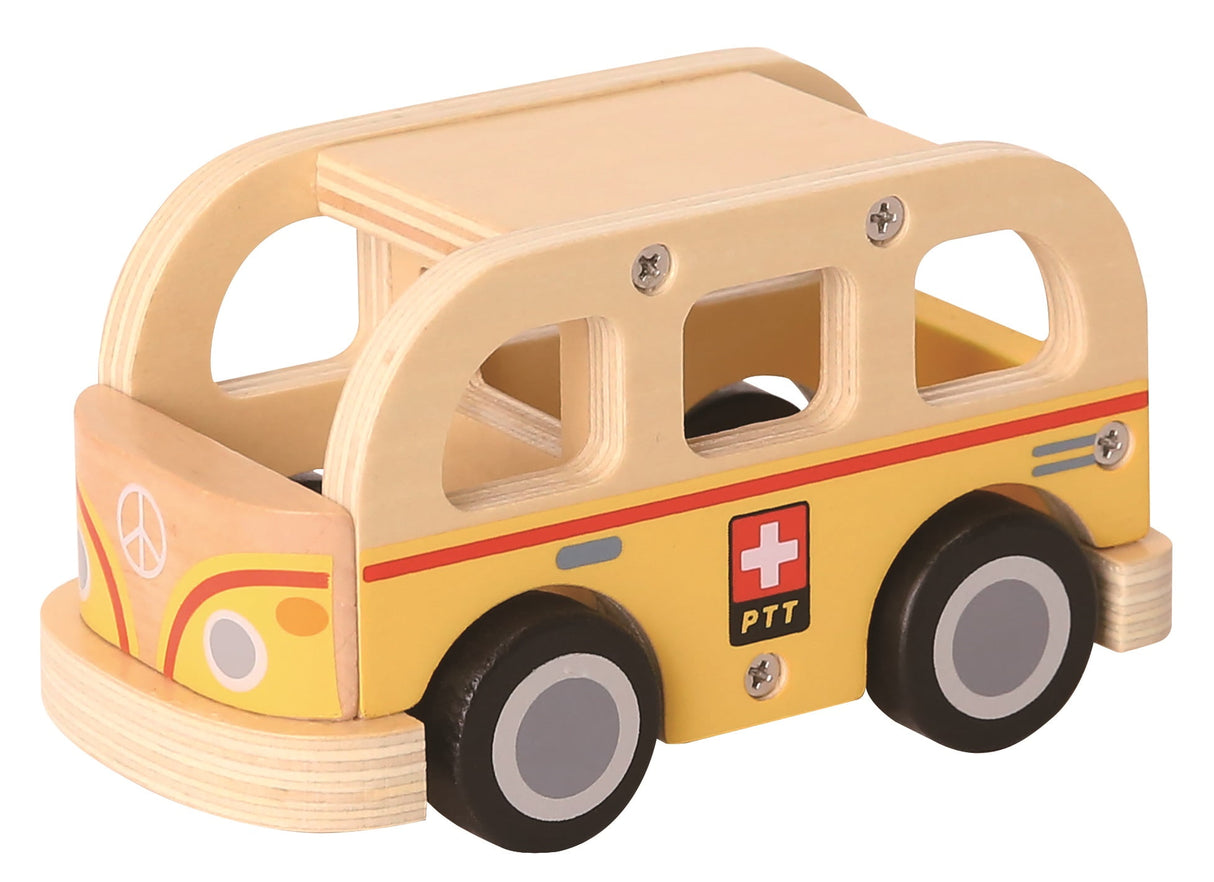 Holzspielzeug Postauto