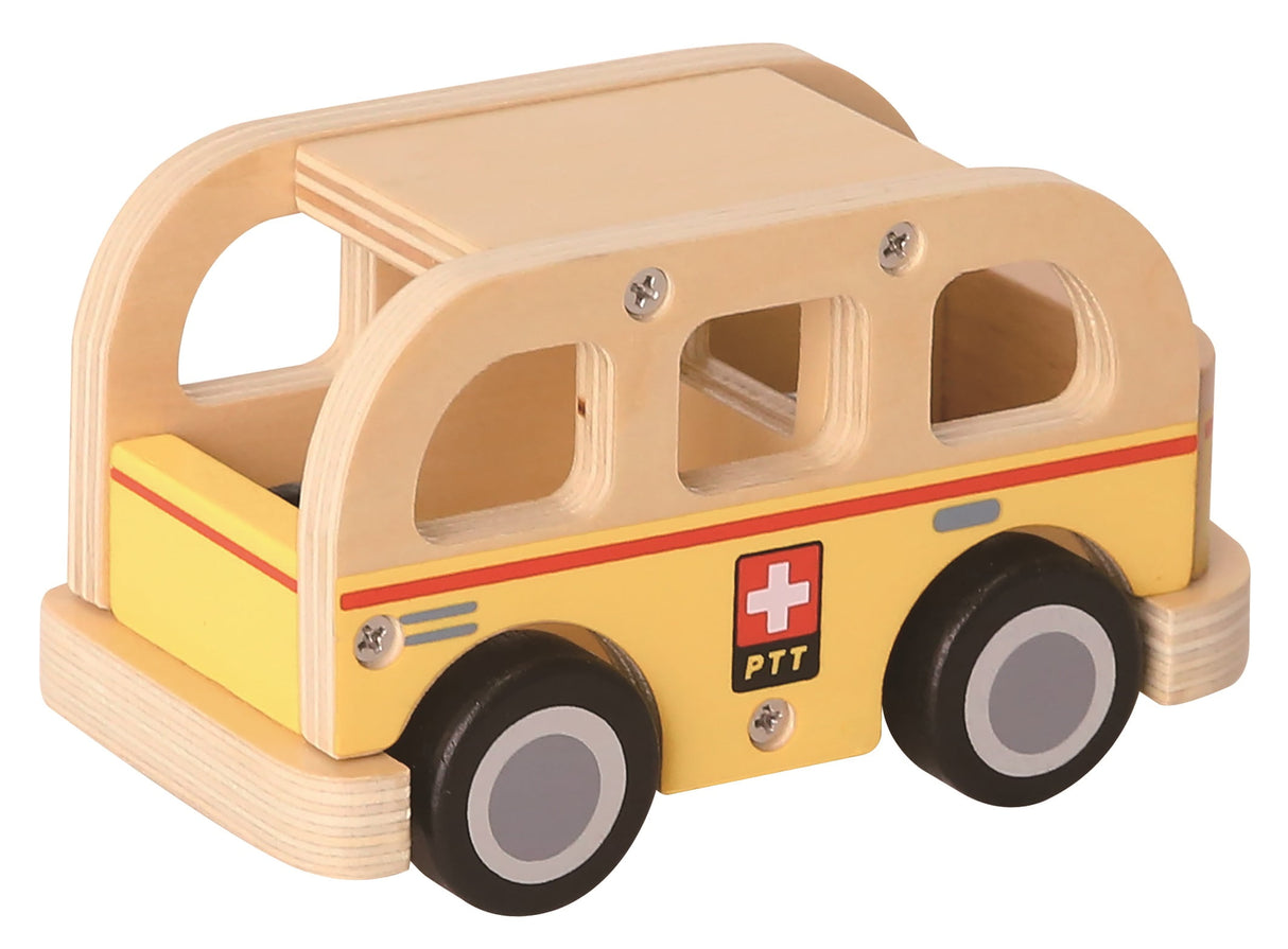 Holzspielzeug Postauto