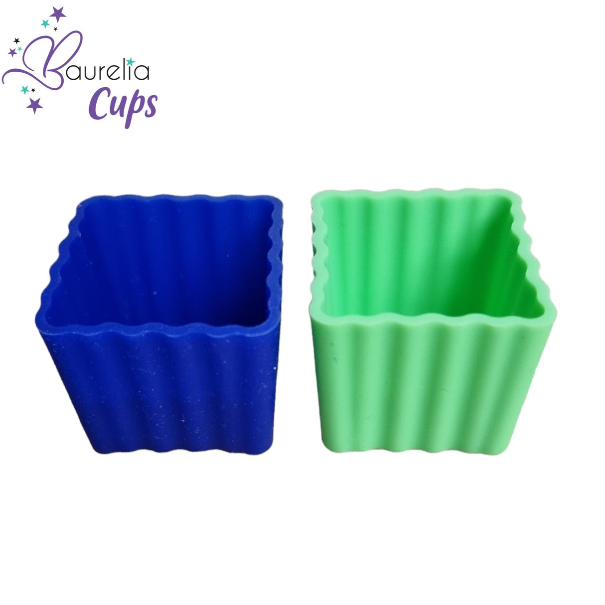 Silikonformen Baurelia Cups 2er Set Blau/Grün