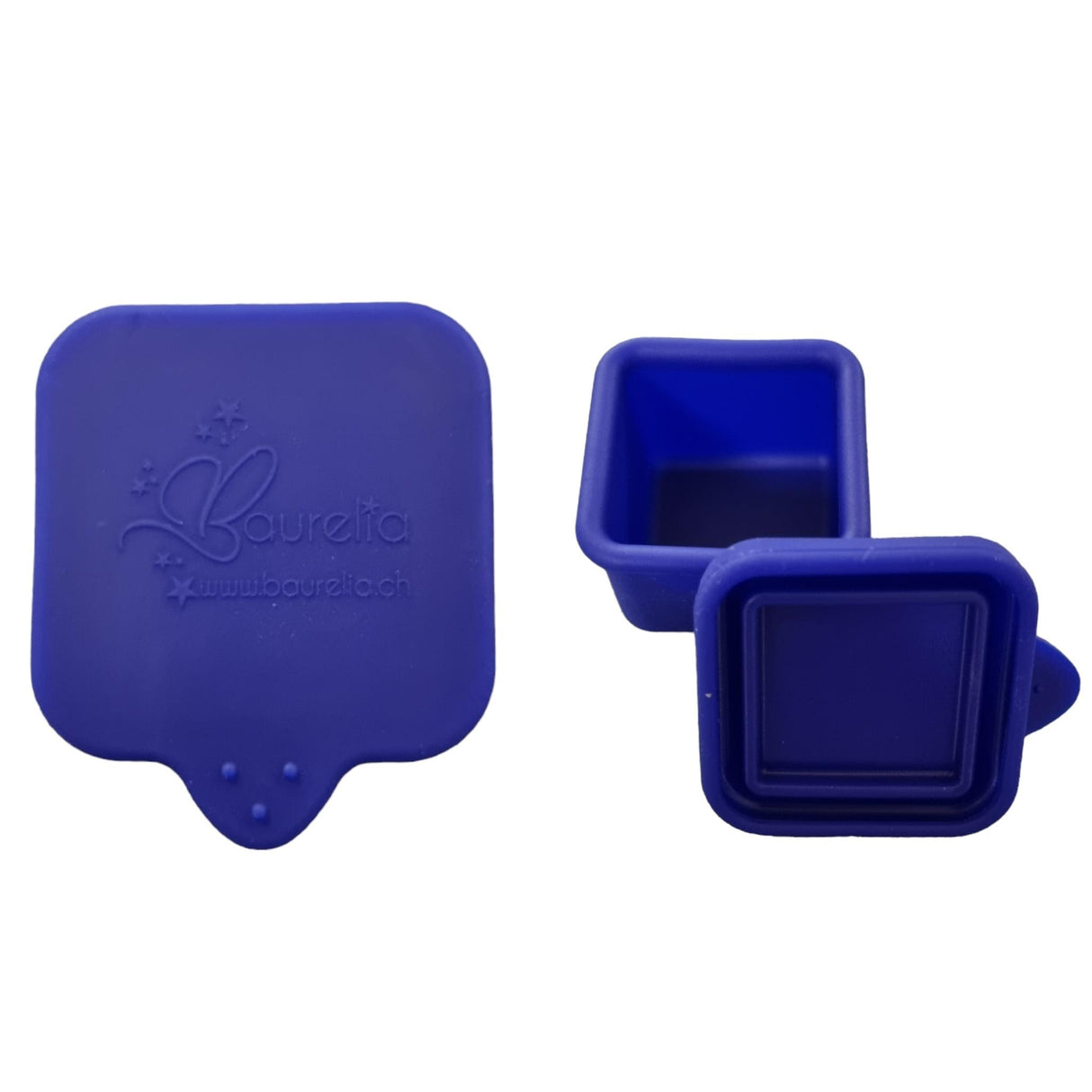 Silikonformen Baurelia Cups mit Deckel 2er Set Blau/Grau