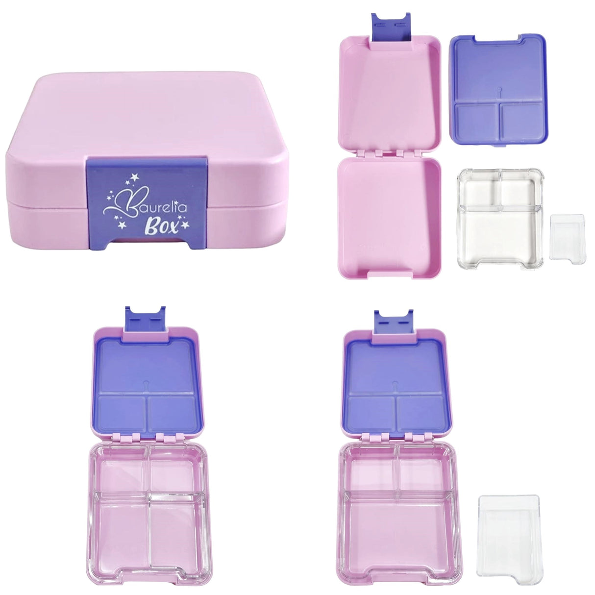 SET Znünibox und Thermosflasche Baurelia Box Midi mit Ion8 500ml Flieder