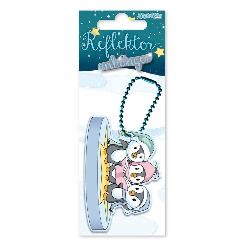 Reflektor Anhänger Pinguin Winter