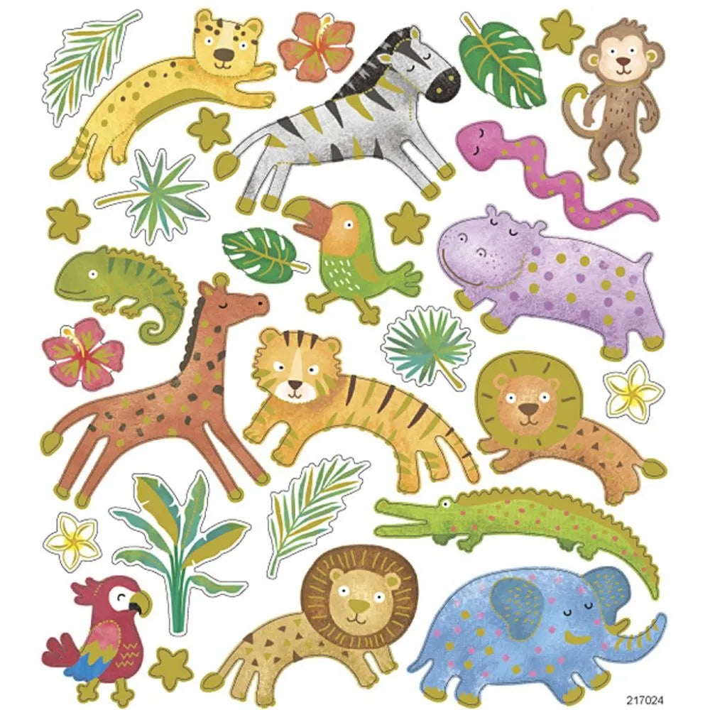 Stickerset Tiere Zootiere