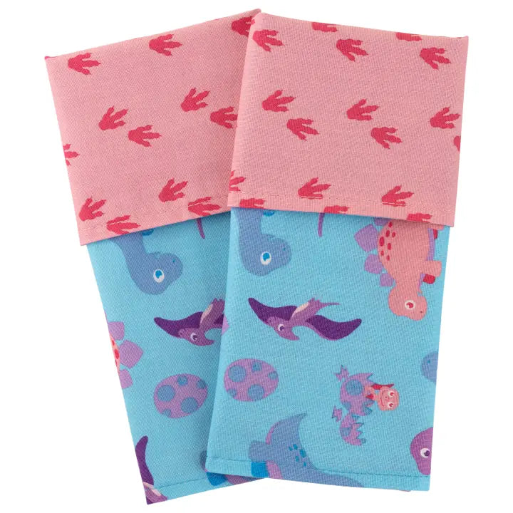 Kinder Tischset Dino Rosa