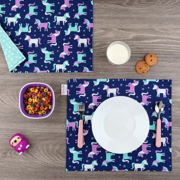 Kinder Tischset Einhorn