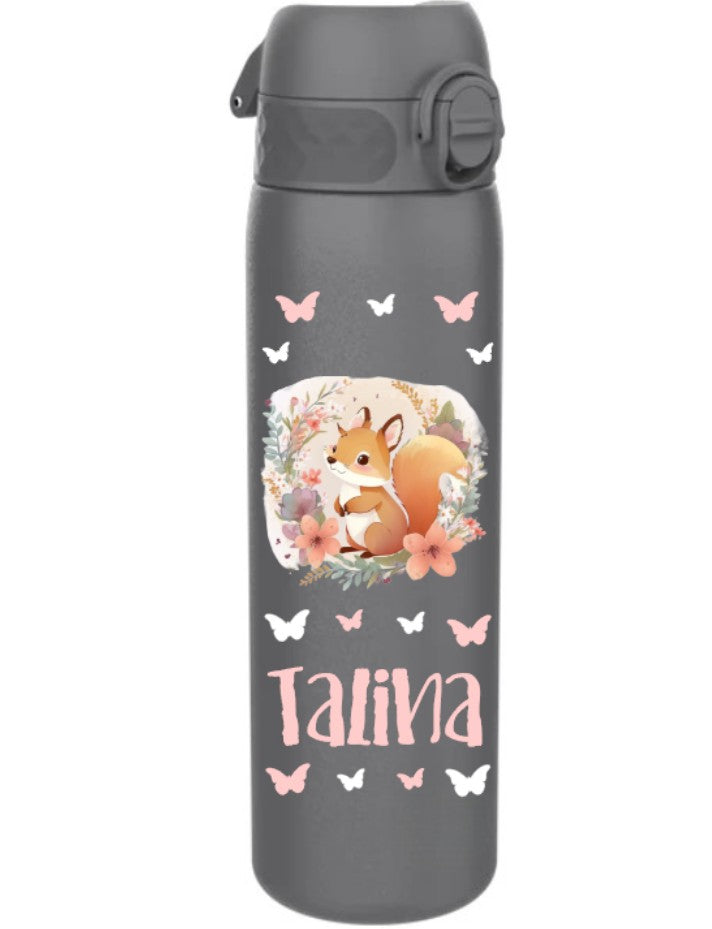 Edelstahl Trinkflasche Ion8 500ml Dunkelgrau