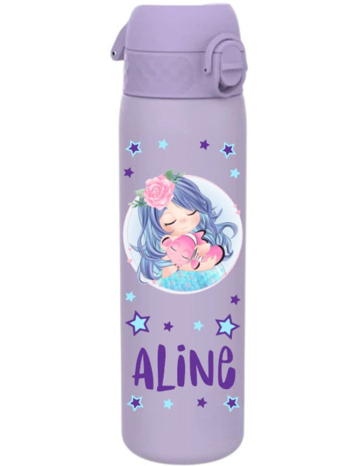 Edelstahl Trinkflasche Ion8 500ml Lavendel