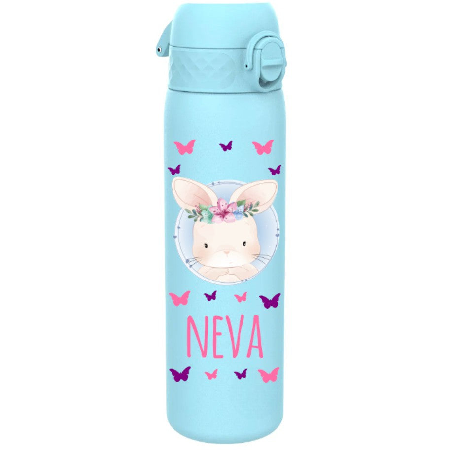 Edelstahl Trinkflasche Ion8 500ml Pastellblau