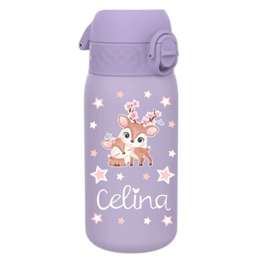 trinkflasche, trinkflasche kinder, trinkflasche kinder edelstahl, trinkflasche kinder edelstahl personalisiert, trinkflasche kinder ohne plastik, trinkflasche personalisiert, trinkflasche kinder personalisiert, trinkflasche mädchen, trinkflasche mädchen personalisiert, trinkflasche kinder auslaufsicher, kindergarten, schule, spielgruppe, trinkflasche bedruckt, trinkflasche beschriftet, trinkflasche mit hirsch, trinkflasche kinder lavendel,