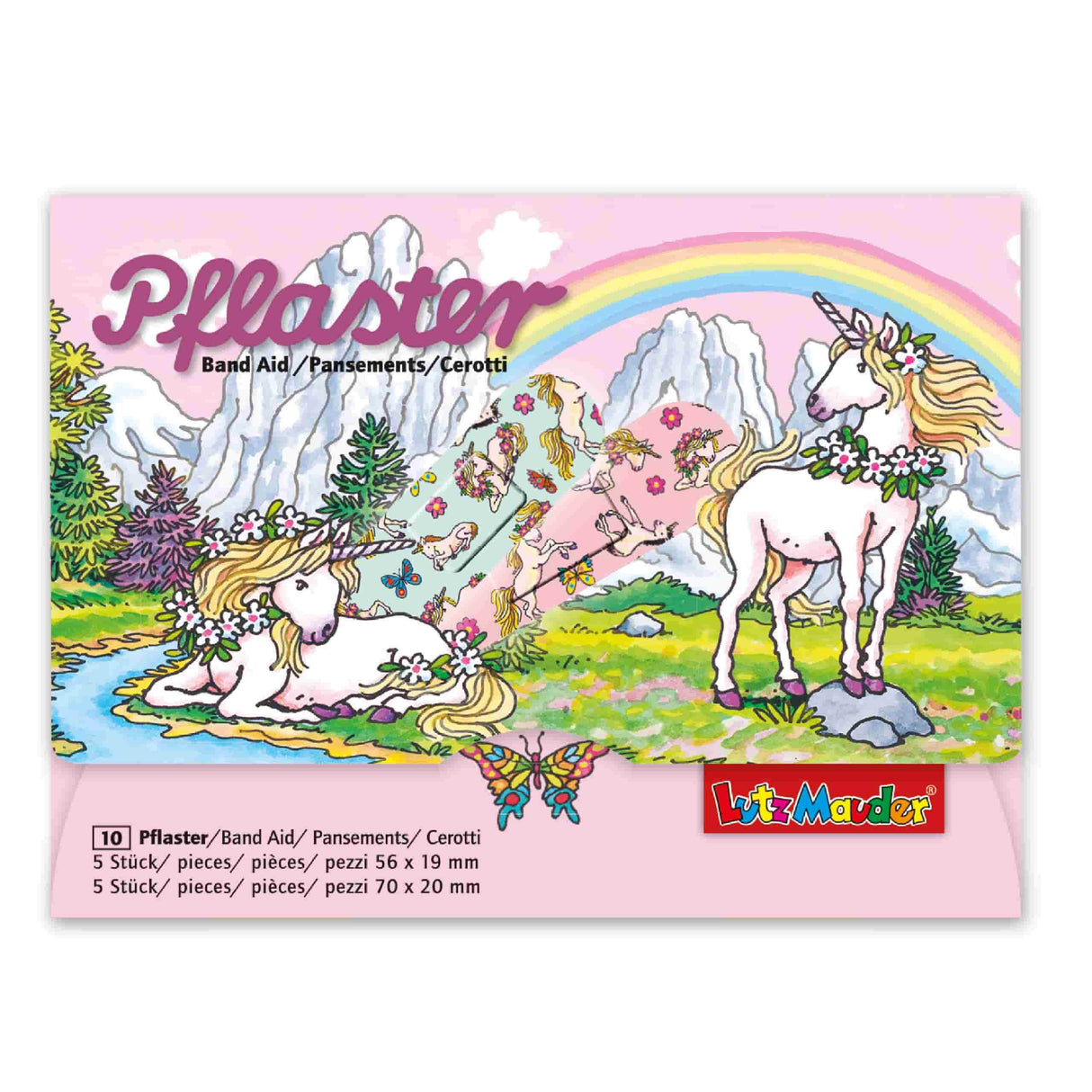 Kinderpflaster Einhorn Rosa
