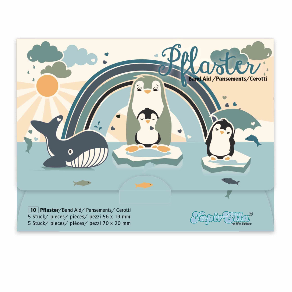 Kinderpflaster Pinguin Familie