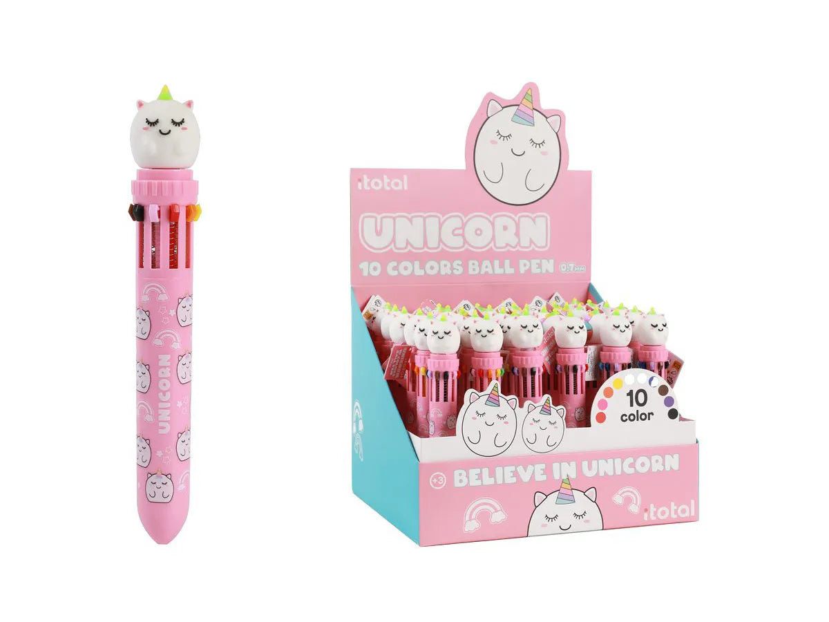 Kugelschreiber Einhorn mit 10 Farben assortiert