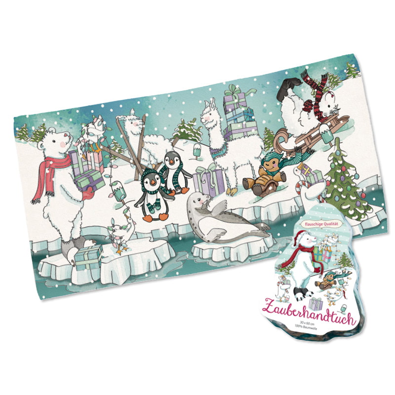 Magisches Handtuch XL Winterzauber