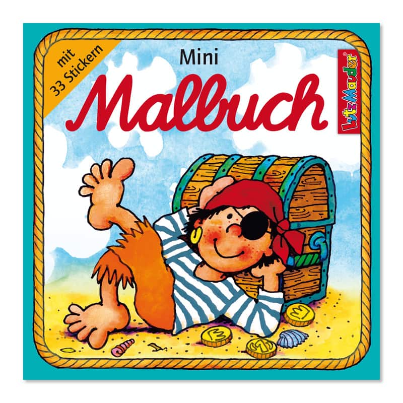 Mini Malbuch Jungs mit Sticker assortiert