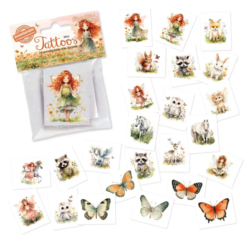 Kinder Mini Tattoo Set Elfenprinzessin
