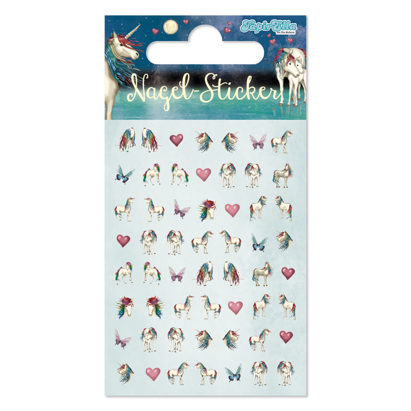 Ohr und Nagelsticker Einhorn