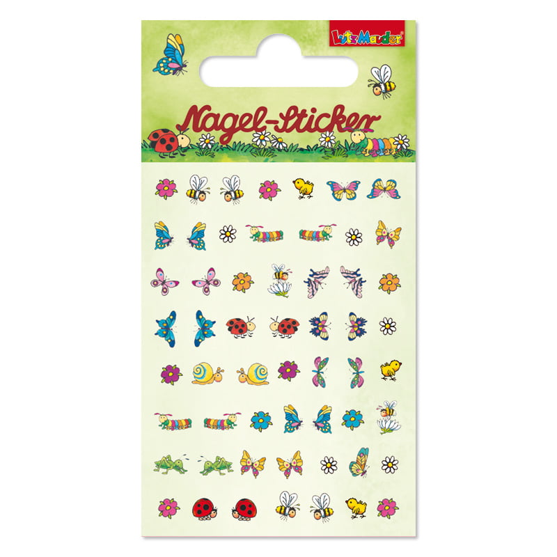 Ohr und Nagelsticker Frühlingstiere