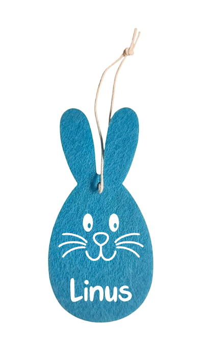 Osterhase aus Filz personalisierbar