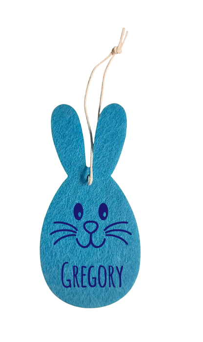 Osterhase aus Filz personalisierbar
