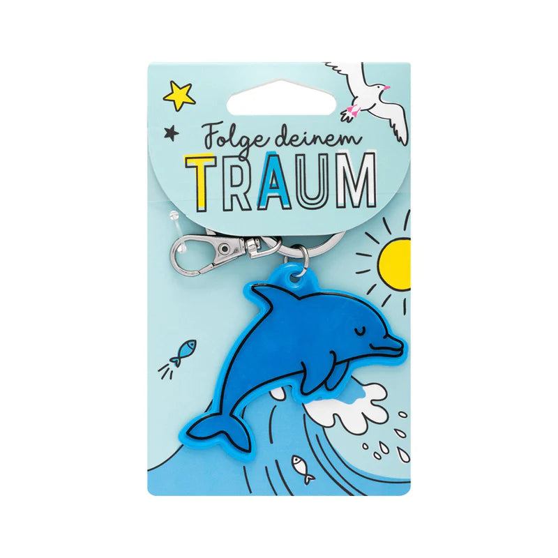Reflektoranhänger Delfin Blau