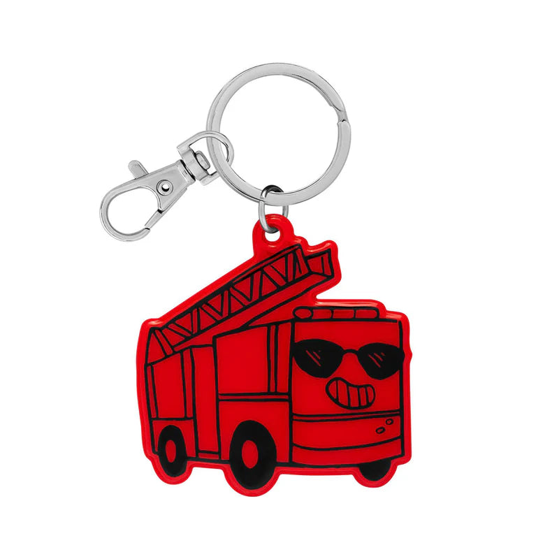 Reflektoranhänger Feuerwehr Rot
