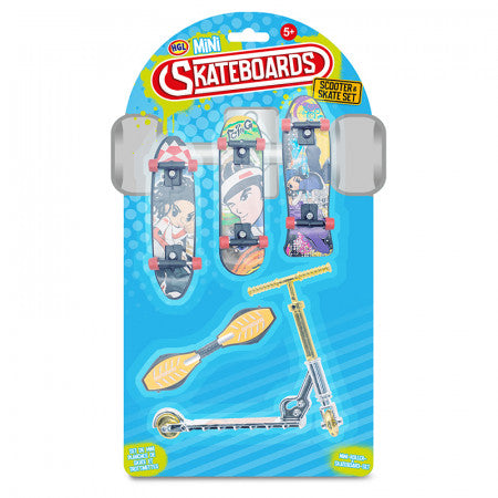 Mini Skateboard und Kickboard SET