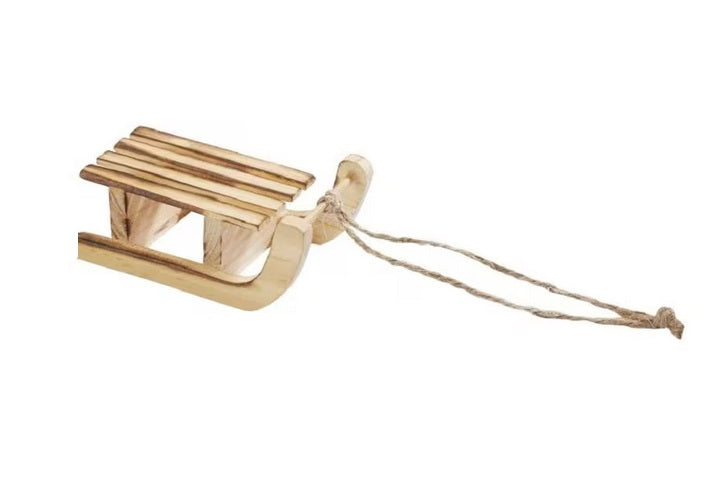 Wichtelzubehör Mini Schlitten mit Seil