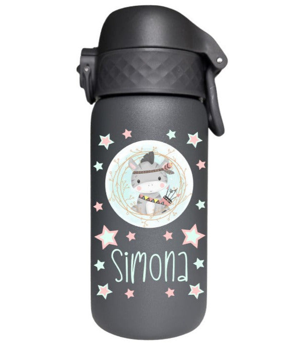 Kinder Thermosflasche Ion8 350ml Dunkelgrau