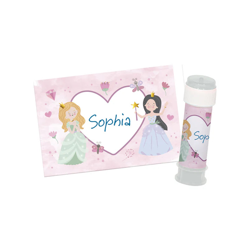 6 Seifenblasensticker Prinzessin