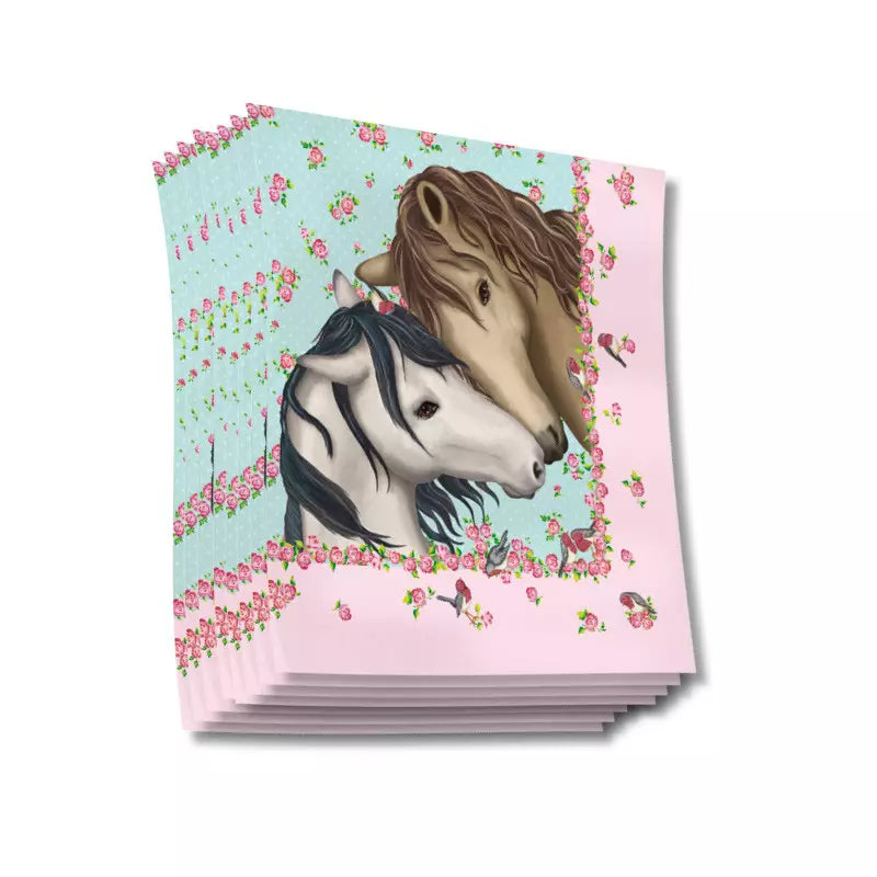 Kinder Servietten Pferde