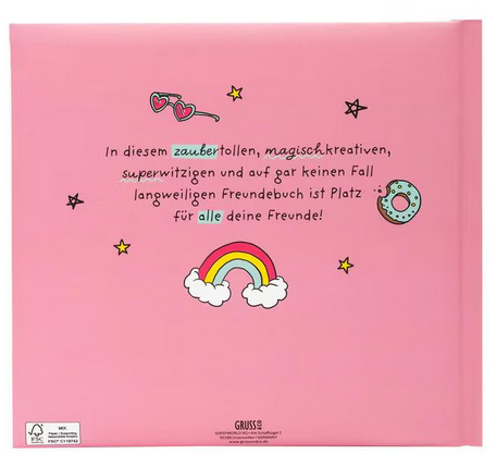 Freundebuch für Kinder - Sheepworld Pink