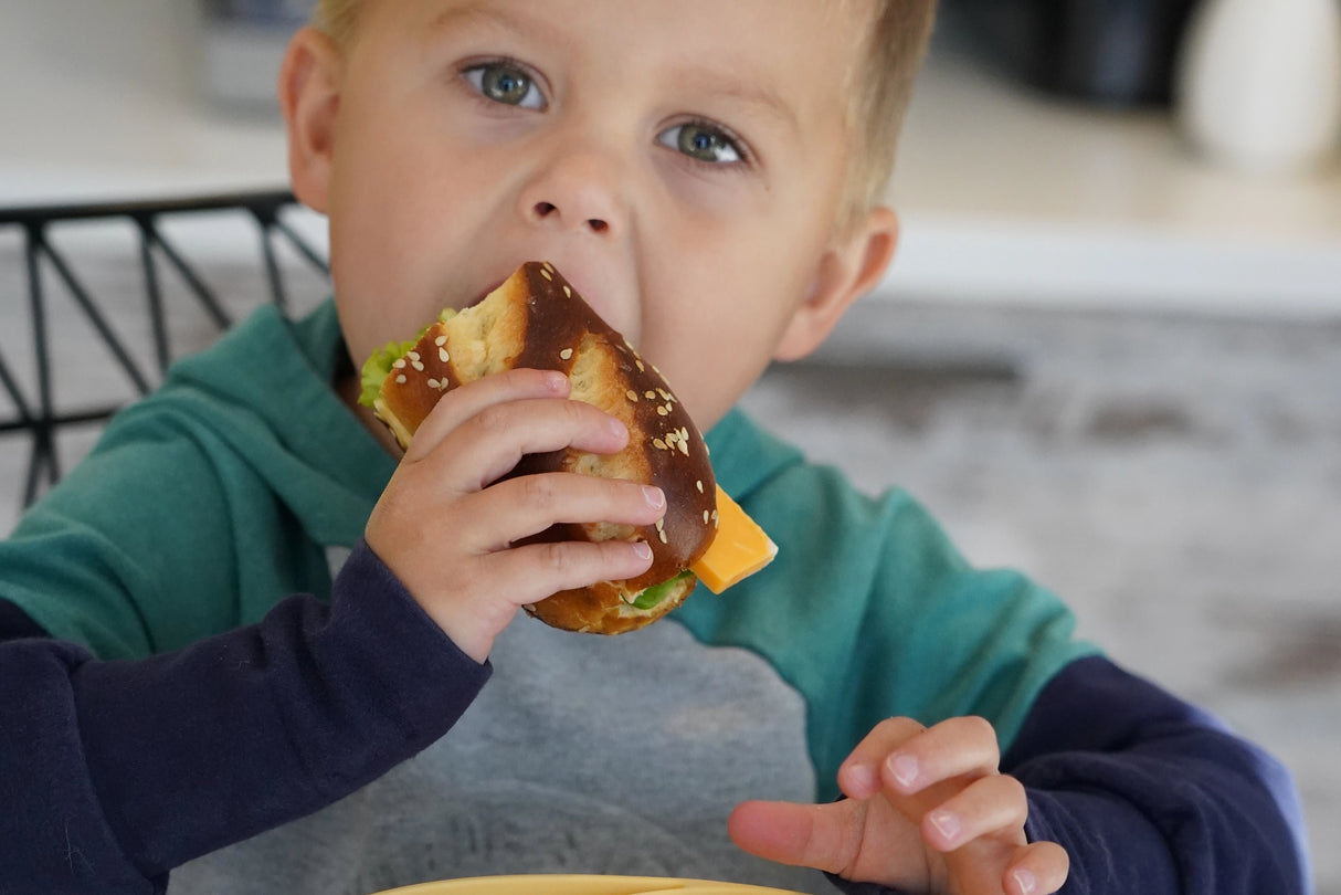 Kinder Silikonteller mit Saugnapf Dino türkis