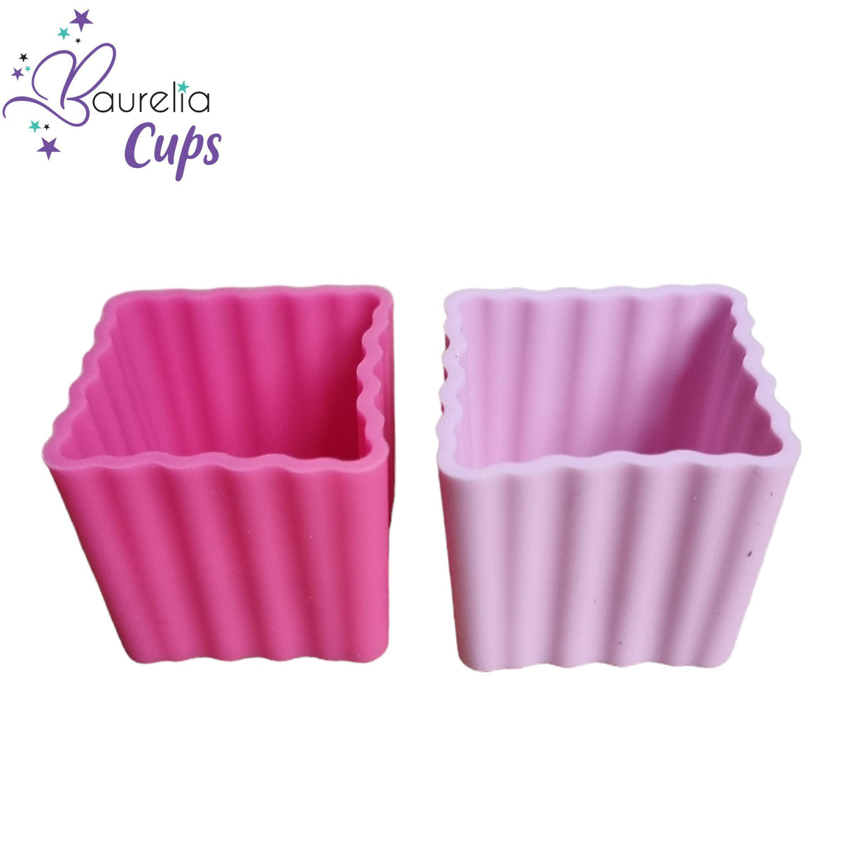 Silikonformen Baurelia Cups 2er Set Pink/Rosa