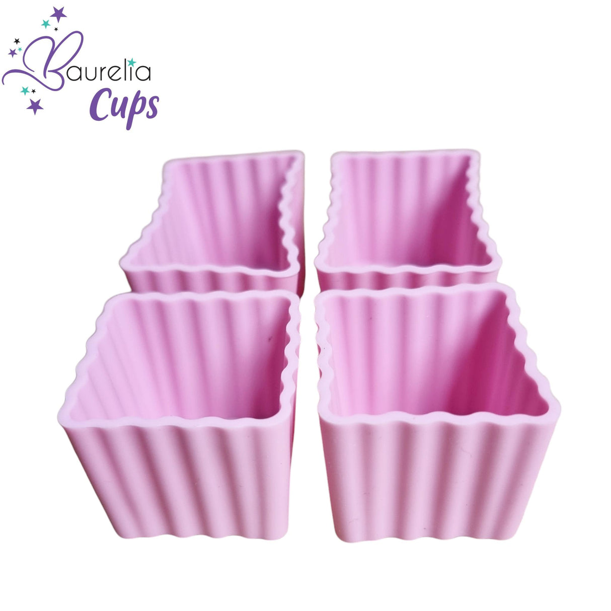 Silikonformen Baurelia Cups MIX 4er Set Rosa