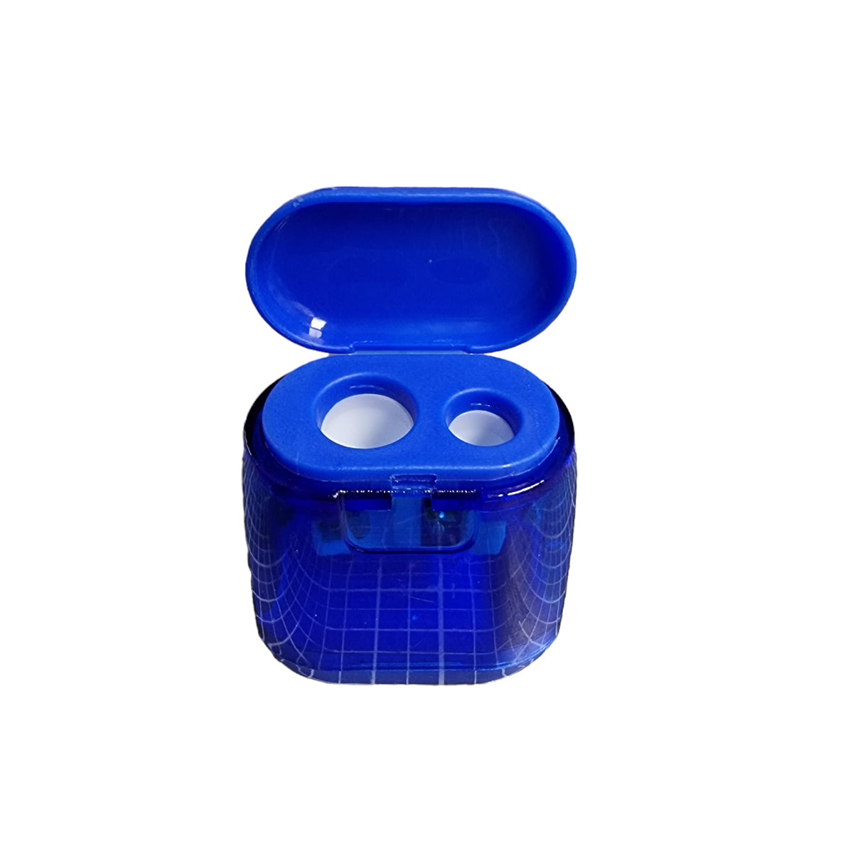 Spitzer mit Doppelloch Blau