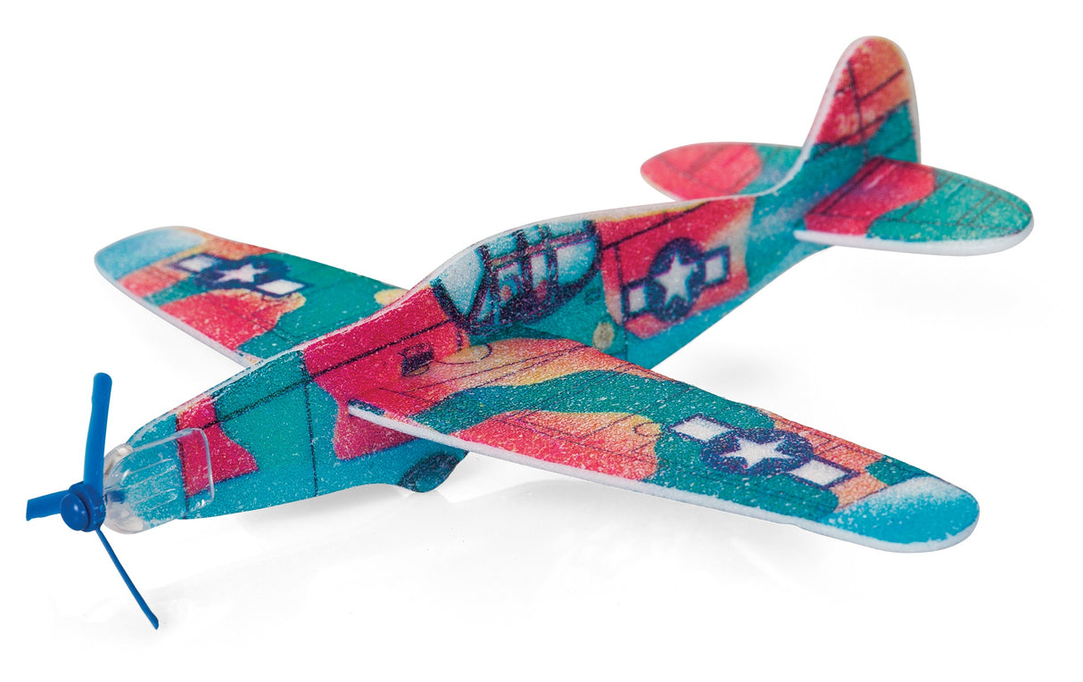 Poly Glider Flugzeug 18cm assortiert