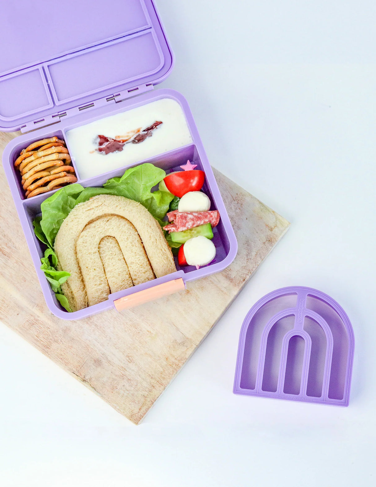 Ausstechformen Lunch Punch Sandwich Regenbogen
