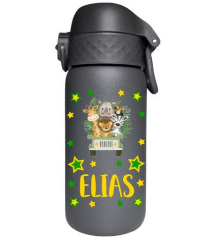 Kinder Thermosflasche Ion8 350ml Dunkelgrau