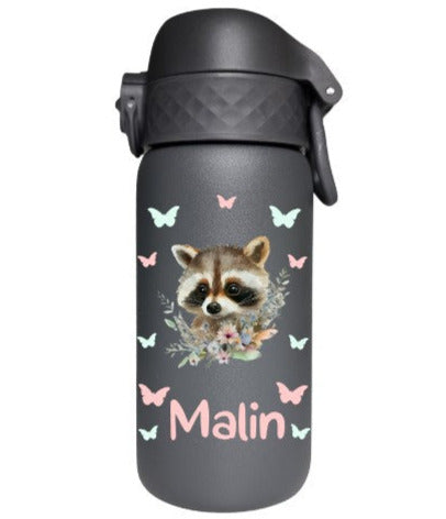 Kinder Thermosflasche Ion8 350ml Dunkelgrau